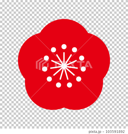 梅の花のベクターイラストアイコン 103591892