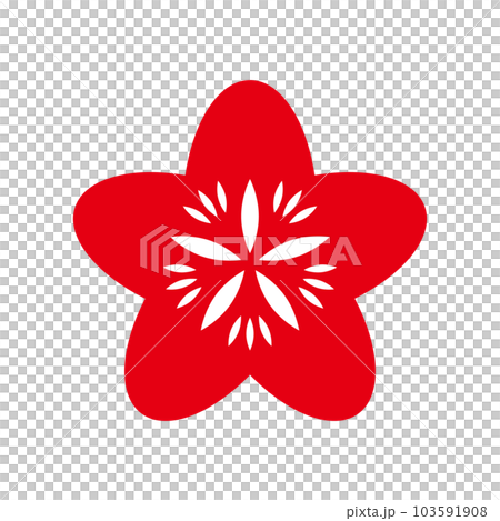 梅の花のベクターイラストアイコン 103591908