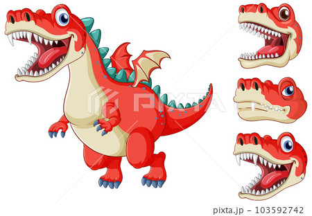 Fairy tail dinosaur cartoon character 103592742