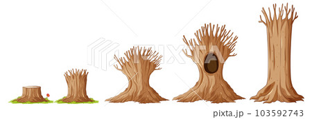 Set of nature wood element 103592743