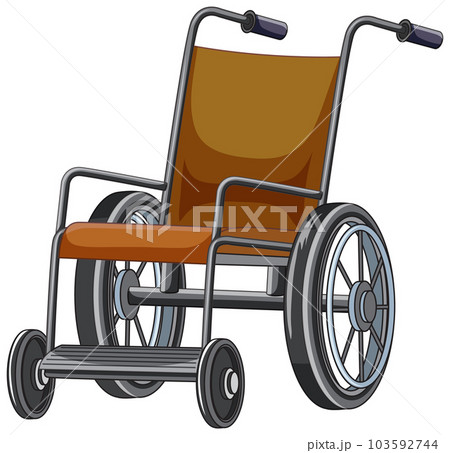 Isolated wheelchair simple cartoon 103592744