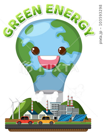 Alternative green energy vector concept 103593298