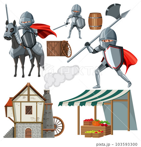 Set of medieval element 103593300