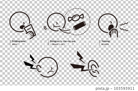 飛行機で耳が痛いときの対策 103593911