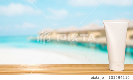 Realistic cosmetic package for Beauty concept 3d rendering 103594116