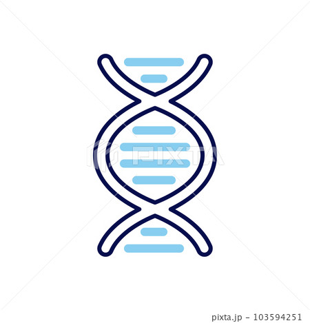 DNA related vector icon. DNA related vector icon. 103594251