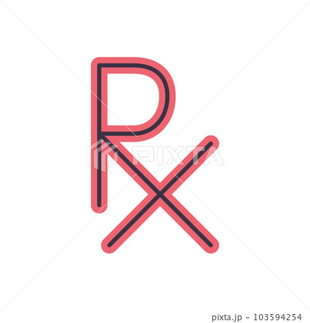 Prescription related vector icon. Prescription related vector icon. 103594254