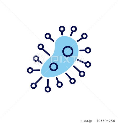 Microbe related vector icon. 103594256