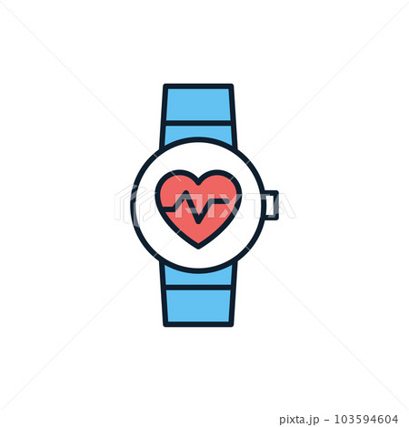 Smart Watch Medical Service related vector icon. Smart Watch Medical Service related vector icon. 103594604