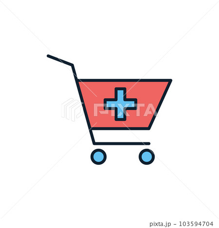 Drugstore Shopping related vector icon. Drugstore Shopping related vector icon. 103594704