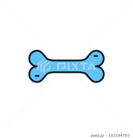 Bone related vector icon. 103594705