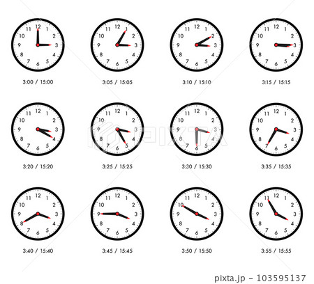 確認⸜(๑'ᵕ'๑)⸝✩.*˚シンプルデザイン+時計イラスト3点