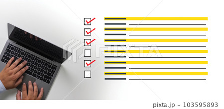 businessman SURVEY and Results Analysis Discovery Concept businessman SURVEY and Results Analysis Discovery Concept 103595893