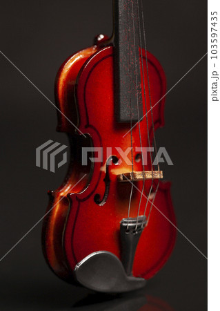 Classic violin on black background. Classic violin on black background. 103597435