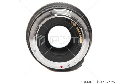 Camera photo lens isolated on white background Camera photo lens isolated on white background 103597595