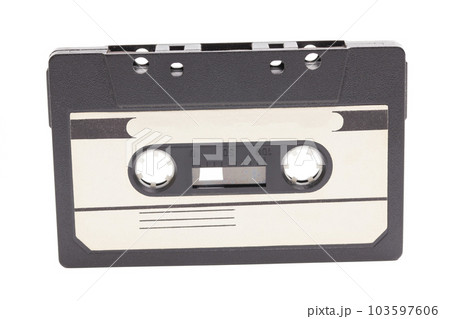 Audio cassette tape isolated on white background. Audio cassette tape isolated on white background. 103597606
