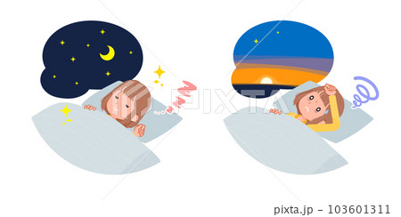 安眠・不眠のカジュアルファッション女性のセット 103601311