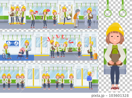 Casual fashion women's set on the train 103601328