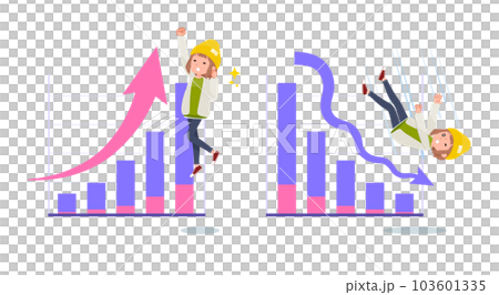 一組上表現下表現的休閒時尚女性 103601335