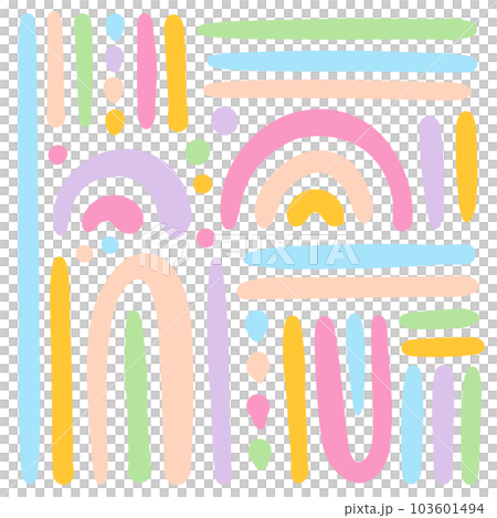 SIMPLE BACK Minimal Childish Doodle Shapes Contemporary Sketch Modern African Hand Drawn For Print Chaotic Figures In Matisse Style Creative Package And Textile 103601494