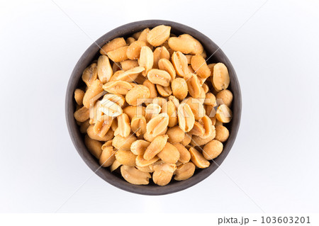 peanut nuts salt in bowl peanut nuts salt in bowl 103603201