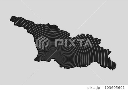 Georgia map from lines - internet, radio signa 103605601