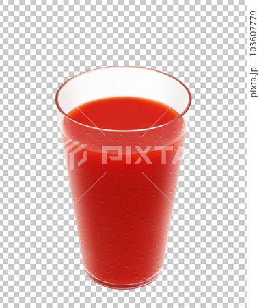 玻璃杯中番茄汁的真實插圖 玻璃杯中番茄汁的真實插圖 103607779