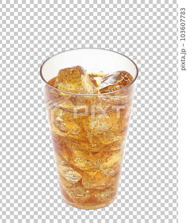 Illustration real of tea soda in a glass 103607783
