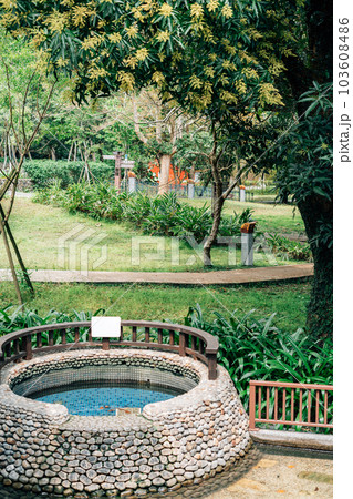 Jiaoxi Hot Springs Park in Jiaoxi, Yilan County, Taiwan Jiaoxi Hot Springs Park in Jiaoxi, Yilan County, Taiwan 103608486