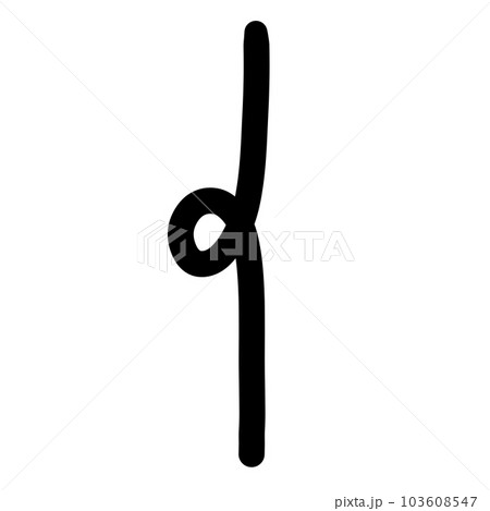 Simple black line 103608547