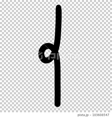 Simple black line 103608547