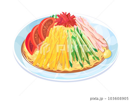 冷やし中華のイラスト 103608905