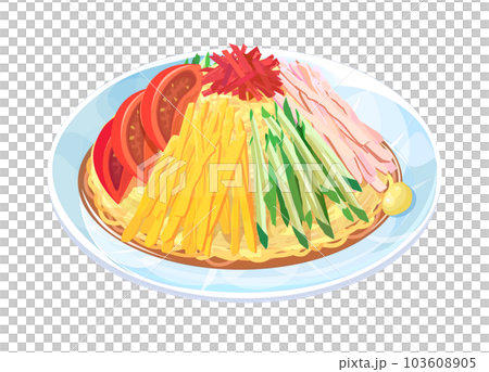 冷やし中華のイラスト 103608905