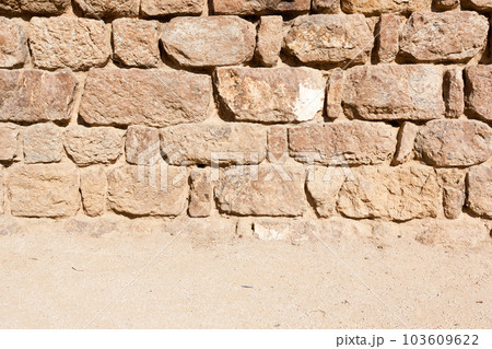 Vintage stone wall and floor 103609622