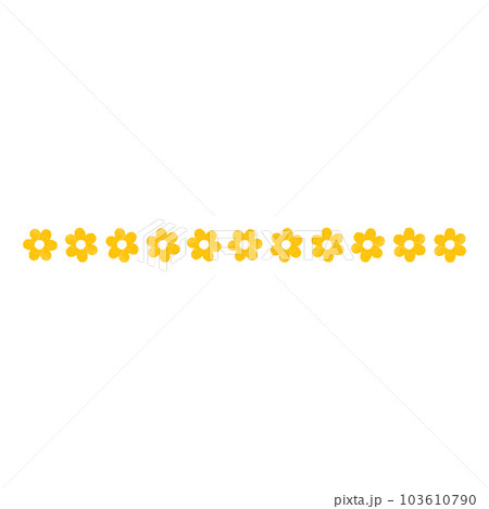 Flower dot line frame border 103610790