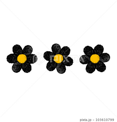 Flower dot line frame border 103610799