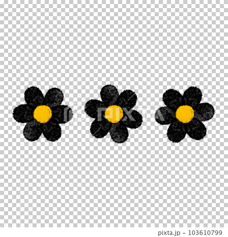Flower dot line frame border 103610799