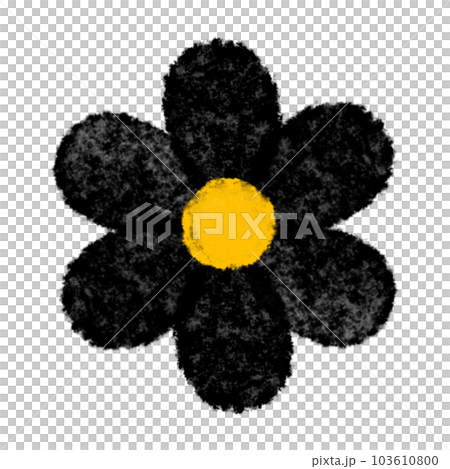 Flower dot line frame border 103610800