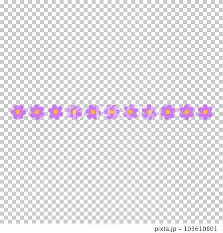 Flower dot line frame border 103610801