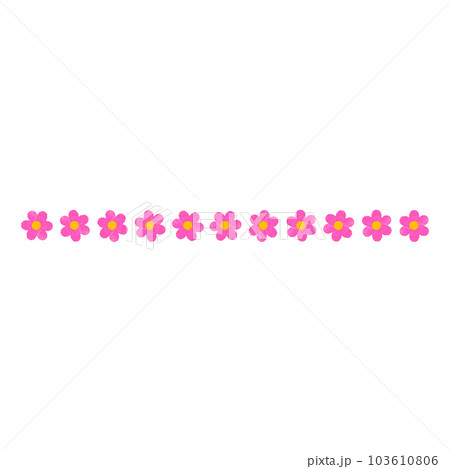 Flower dot line frame border 103610806