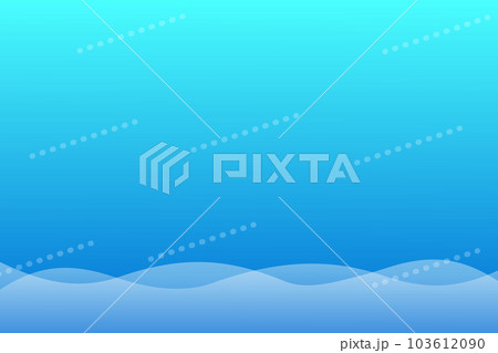 波　グラデーション　背景　ブルー 103612090