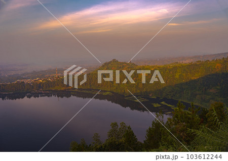 Telaga Menjer or Lake Menjer in Wonosobo, Central java, Indonesia 103612244