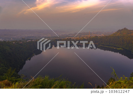 Telaga Menjer or Lake Menjer in Wonosobo, Central java, Indonesia 103612247