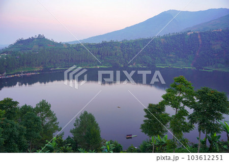Telaga Menjer or Lake Menjer in Wonosobo, Central java, Indonesia 103612251