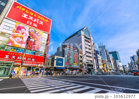 日本の東京都市景観 5類移行から2週間近く…賑わう上野公園前(画面左奥にアメ横)。マ無しの方が増… 日本の東京都市景観 5類移行から2週間近く…賑わう上野公園前(画面左奥にアメ横)。マ無しの方が増… 103612977