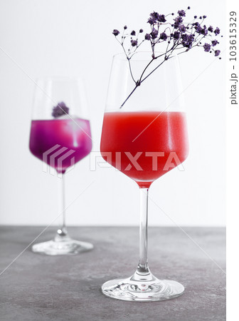 Summer fresh violet and red cocktail 103615329
