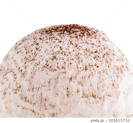 White mousse cake close up background 103615710