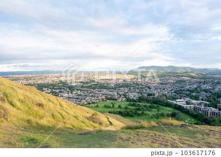 View of Edinburgh, Scotland from Arthur's Seat 103617176
