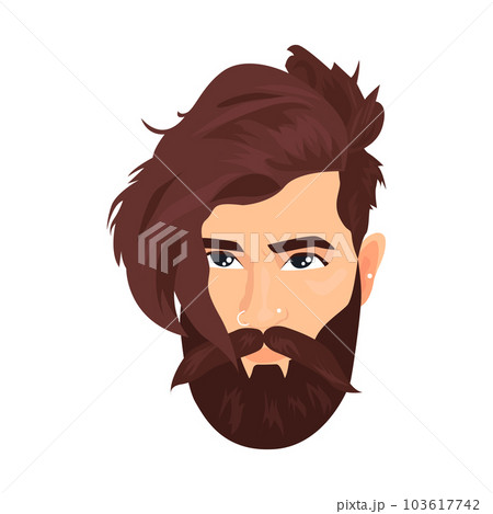 Trendy Male Appearance icon. Colored vector element from beards collection. Creative Trendy Male Appearance icon for web design, templates and infographics. 103617742