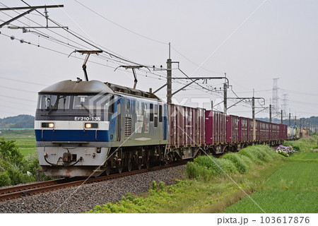 成田線　下総神崎ー滑川　JR貨物　EF210-135（新鶴見） 103617876